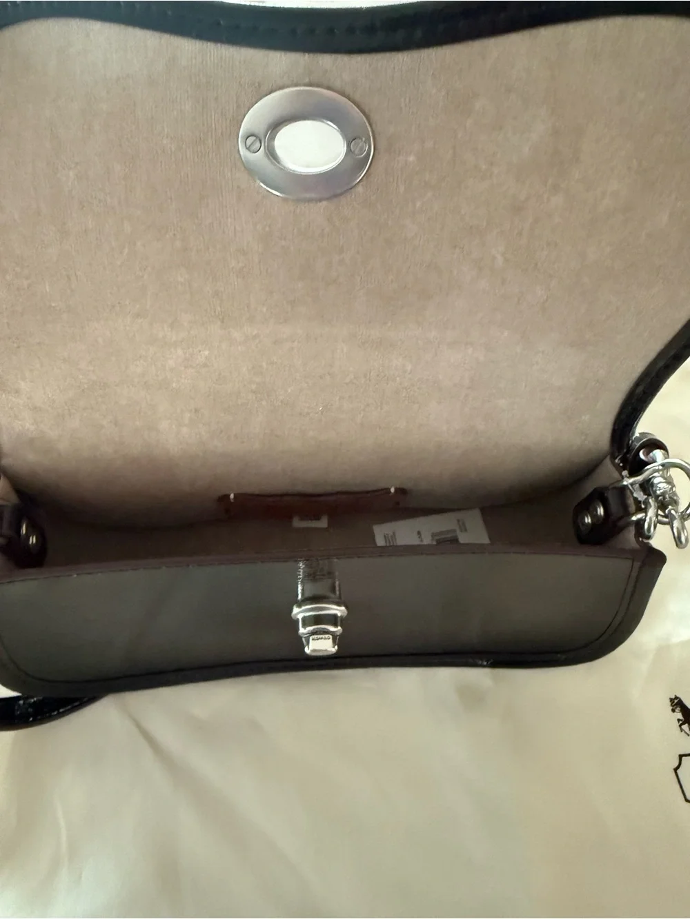 Coach sleek black